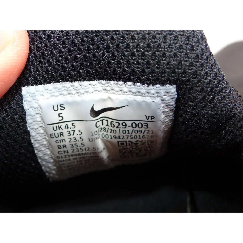 Nike Zoom‎ Pulse Triple Black Nursing Shoes CT1629-003 Sz 5